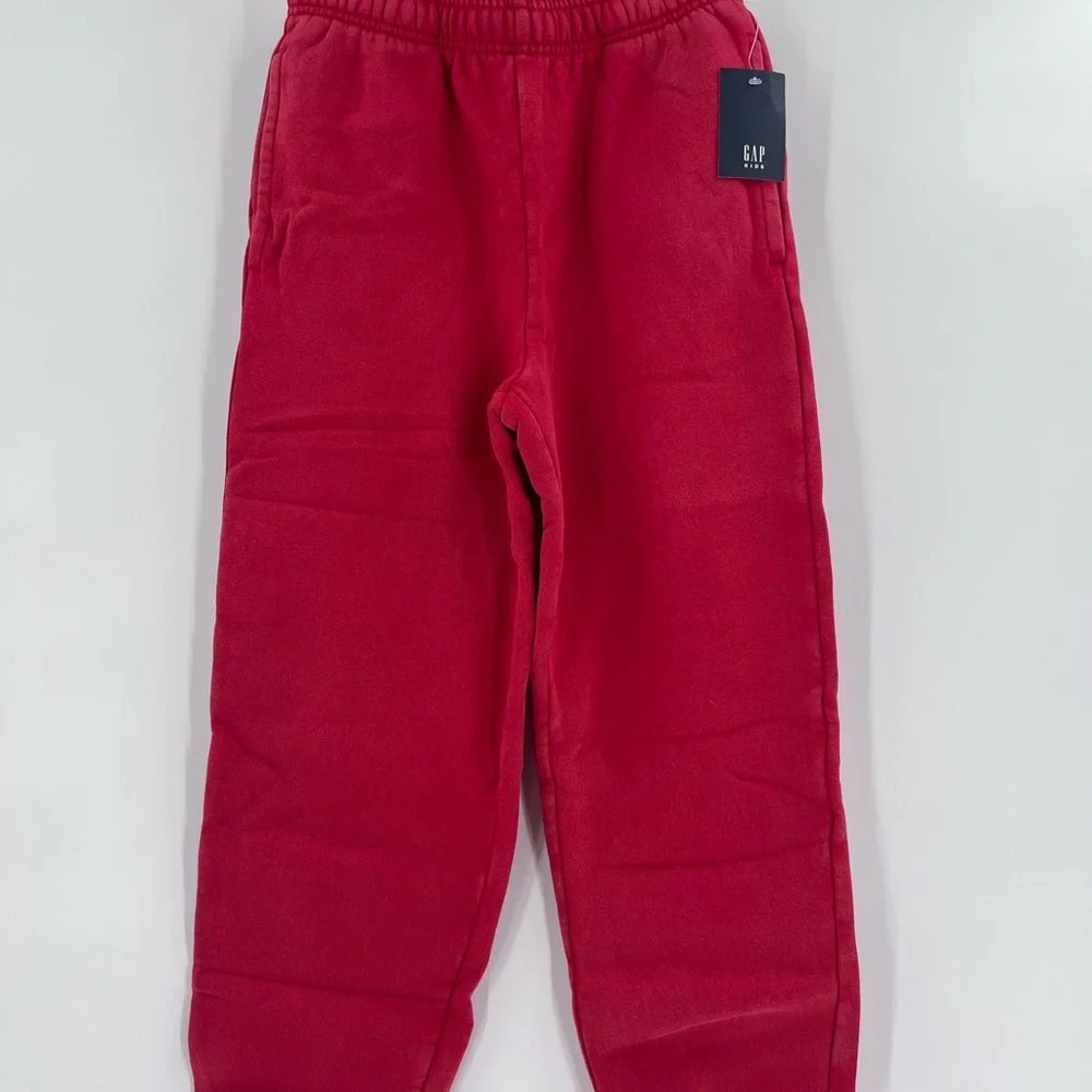 Gap Kids VintageSoft Relaxed Joggers red medium size 8